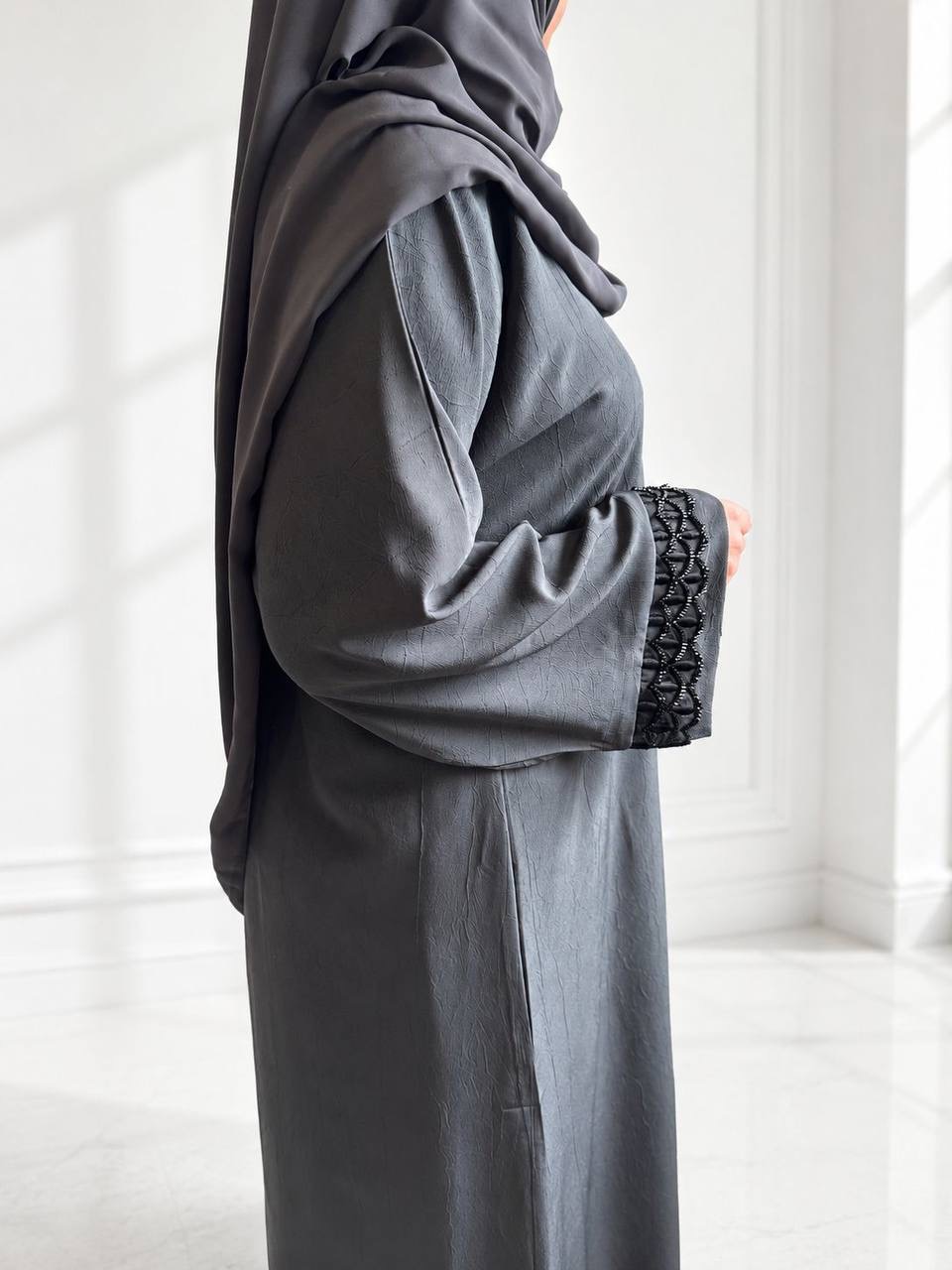 Layali Charcoal Abaya thumbnail
