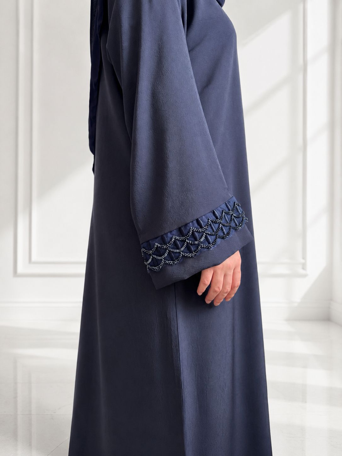 Layali Navy Open Abaya thumbnail