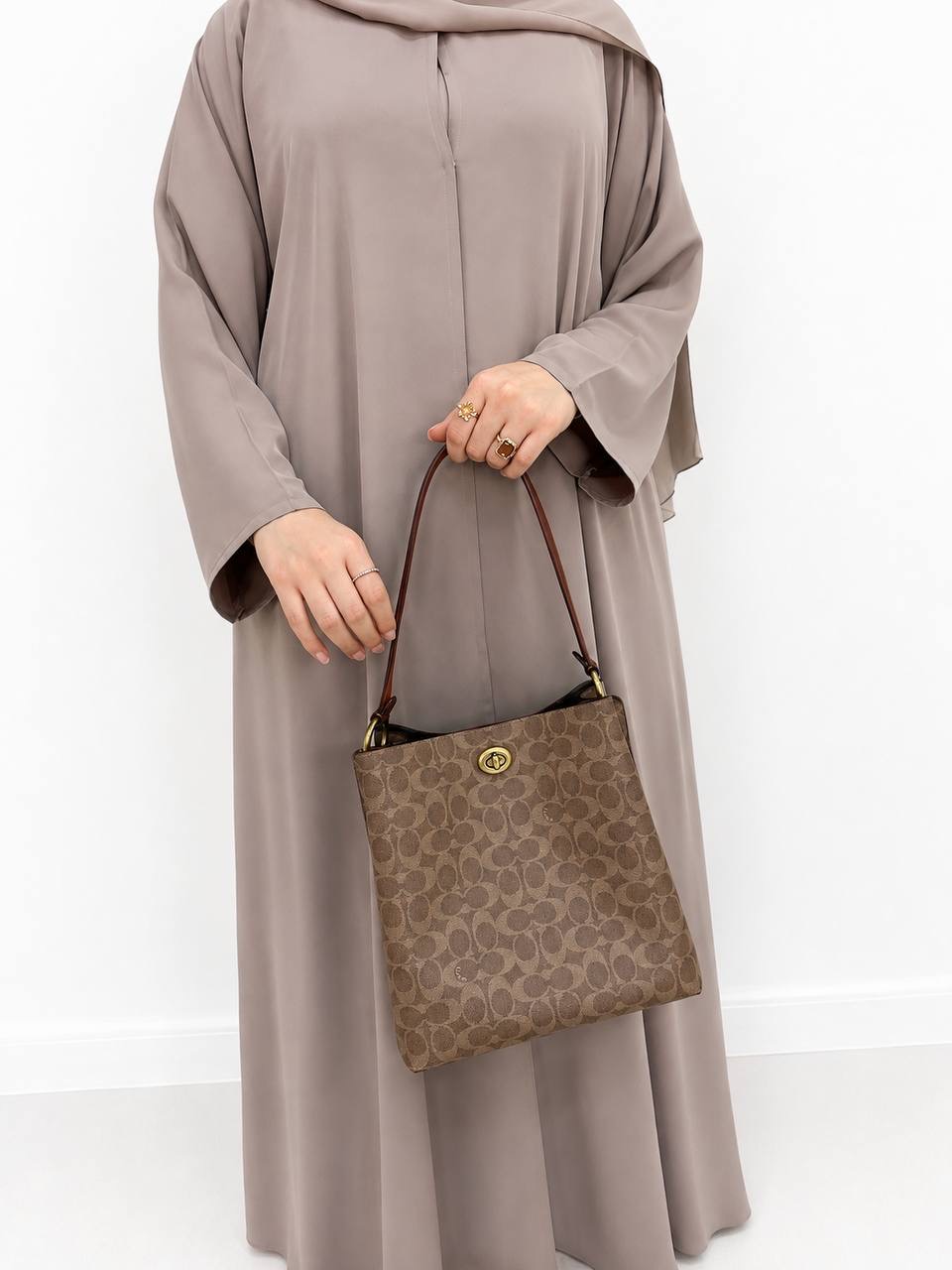 A-Lined Abaya Set – cream